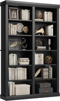 74.5" Tall Bookshelf with Double Storage, Extra Large Bookshelf, 6-Tier Double by SLEKVERSA