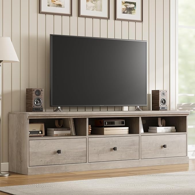 GarveeHome TV Stand for 65/70/75 Inch TV, Entertainment Center by GarveeHome