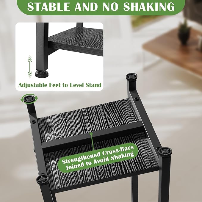 Extra Tall Plant Stand Indoor, 40 Inch Plant Stands, 2 Tier Metal Plant Stand - Image 3