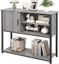 41" Console Table with Storage Cabinet, Sofa Table with Storage Shelves by Livofloral