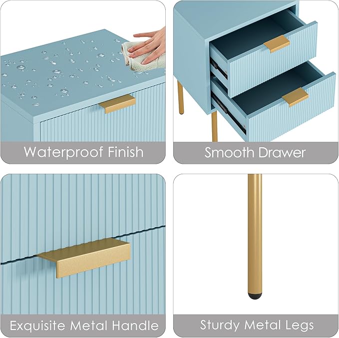 Nightstand, Morden Bedside Table - Image 8
