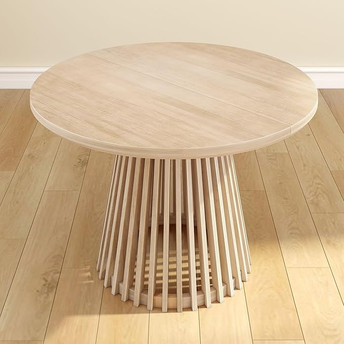 Plank+Beam Lido Round Dining Table, Minimalist Kitchen Table - Image 8