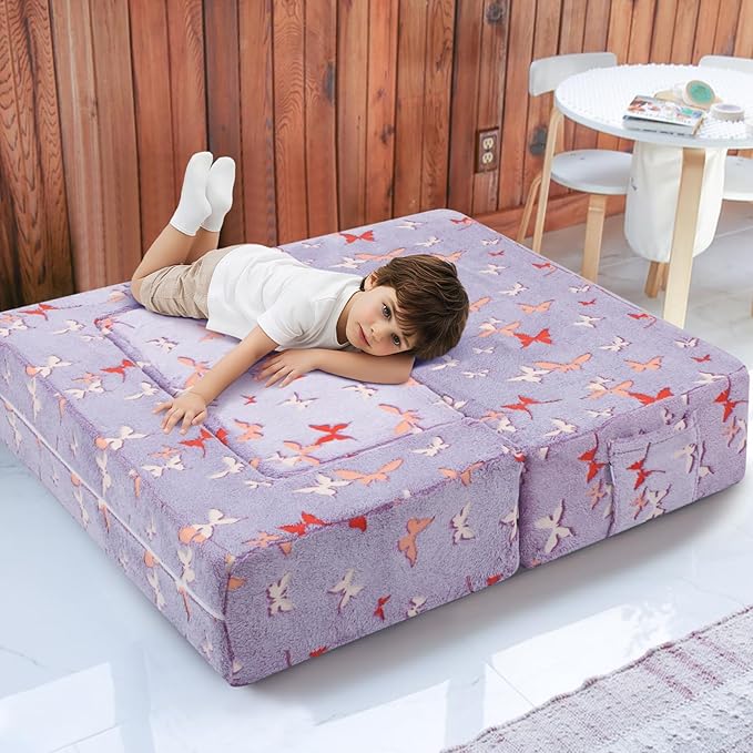 MeMoreCool Modular Kids Couch, Glow Play Toddler Couch - Image 2