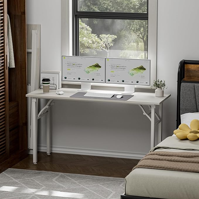 TEMI Long Computer Desk Folding Table - Image 2