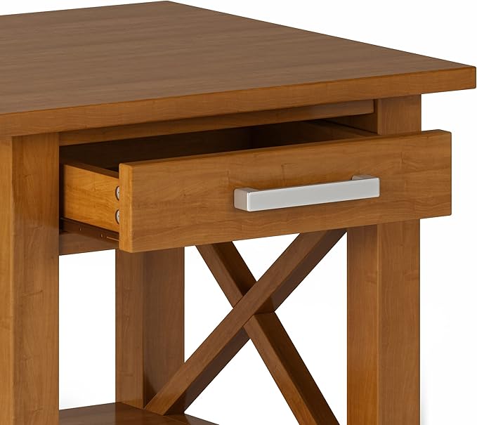 SIMPLIHOME Kitchener SOLID WOOD 21 inch Wide Square Contemporary End Side Table - Image 7