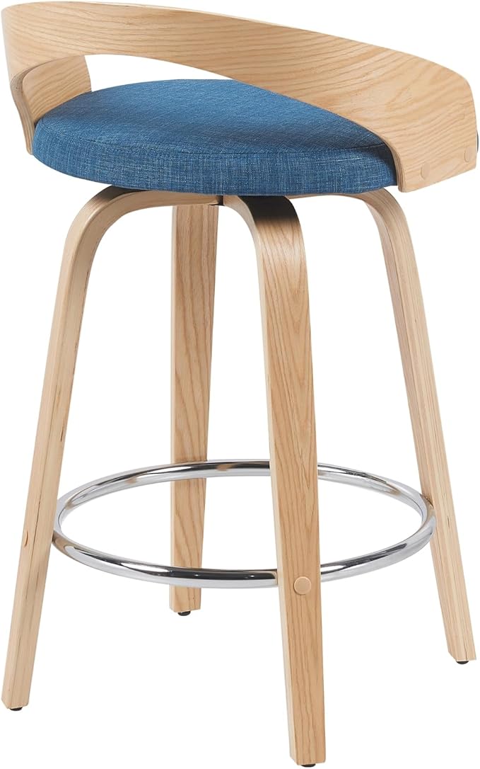 Sonia Modern Swivel Counter Height Bar Stool - Image 4