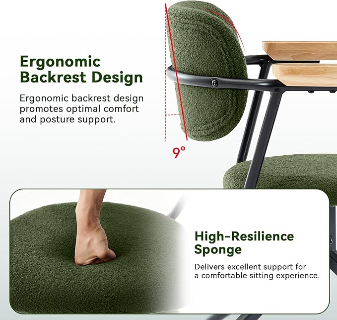 Modern Swivel Dining Chairs Set of 2 - Image 4