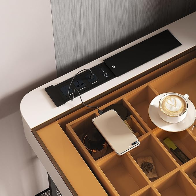 Lartis Office Desk with Drawer - Image 5