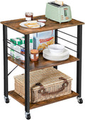 VASAGLE Kitchen Shelf on Wheels, Serving Cart by VASAGLEbySONGMICSHOME