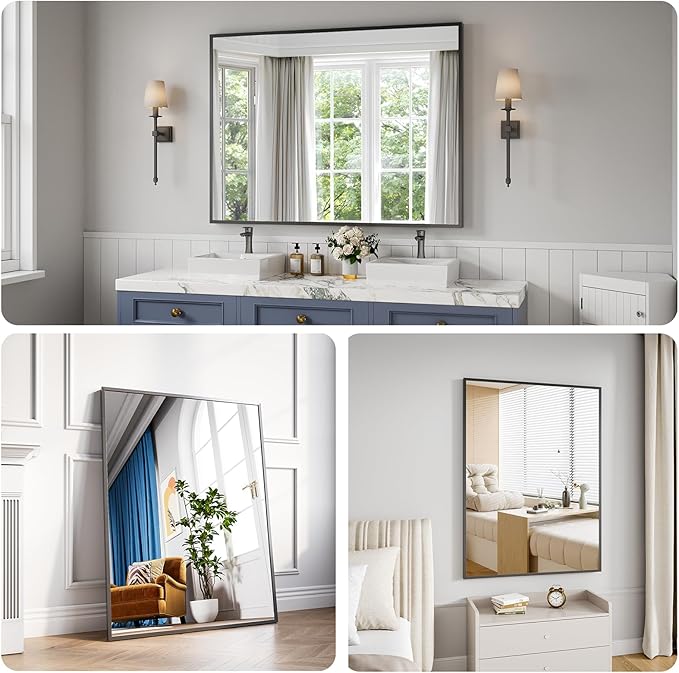 Koonmi Bathroom Mirror 36x48 Bathroom Wall-Mounted Mirrors, Modern Vanity Mirror - Image 3