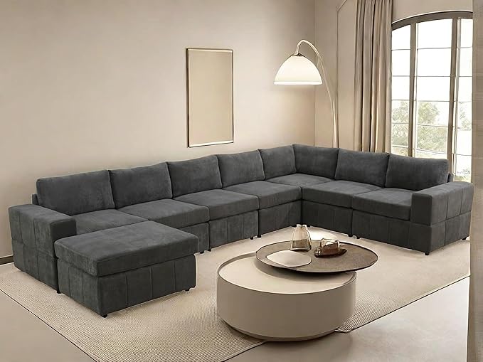 Sectional Couches for Living Room, L Shaped Modular Sectional Sofa - Image 6