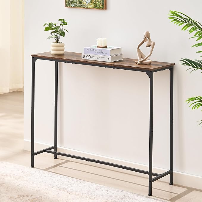 Console Table, Narrow Entryway Table, Thin Sofa Table, Behind Couch Table - Image 2