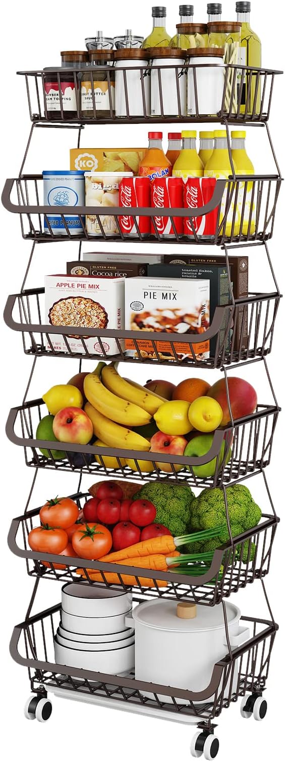 Fruit Vegetable Storage Basket for Kitchen by MiyawellOfficial