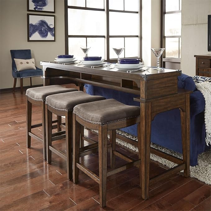 Liberty Furniture Industries Aspen Skies Uph Console Stool, W18 x D15 x H26 - Image 2