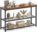 47" Console Table, 3-Tier Entryway Table, Sofa Table by Besiost