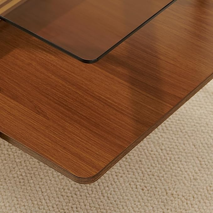 Rectangle Coffee Table, Mid-Century Modern Design, L41*W21*H17 inch, - Image 6