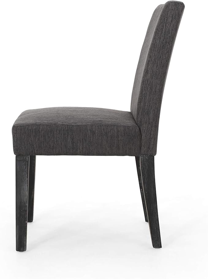 Christopher Knight Home Kuna Contemporary Upholstered Dining Chair, Charcoal + - Image 5
