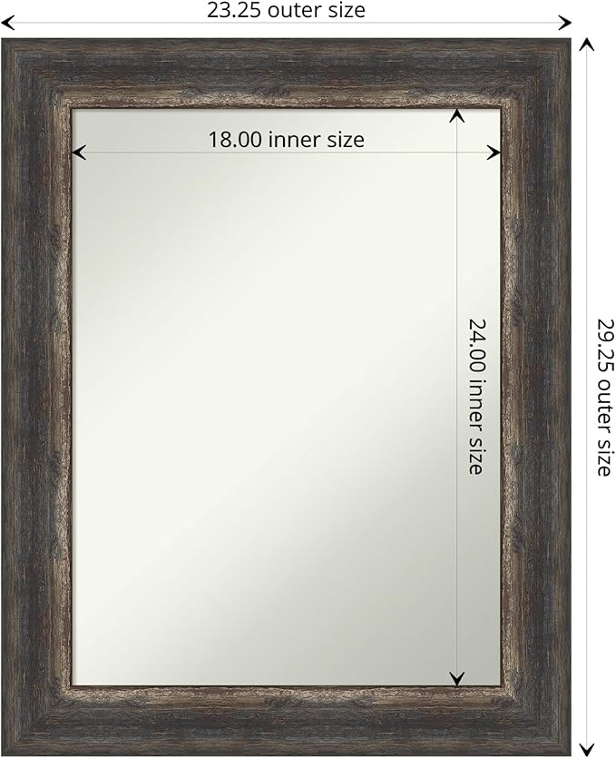Amanti Art Bronze Bathroom Mirror - Image 4