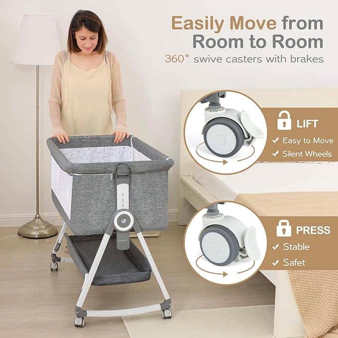 Baby Bassinet, Bedside Bassinet - Image 2
