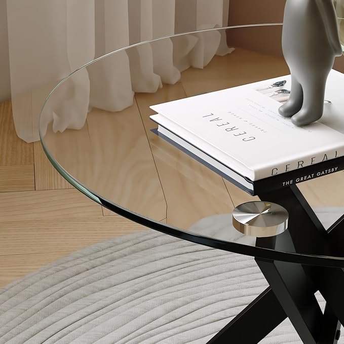 Round Side Table Modern 20 Inch End Table - Image 5