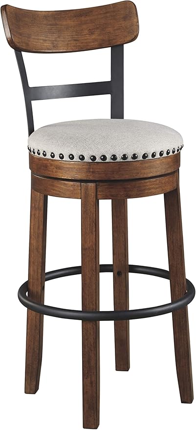Signature Design by Ashley Valebeck 30" Farmhouse Pub Height Barstool by SignatureDesignbyAshley