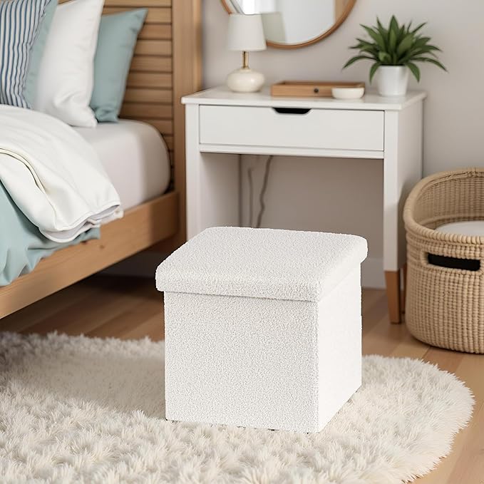 Folding Storage Ottoman Cube - Image 5