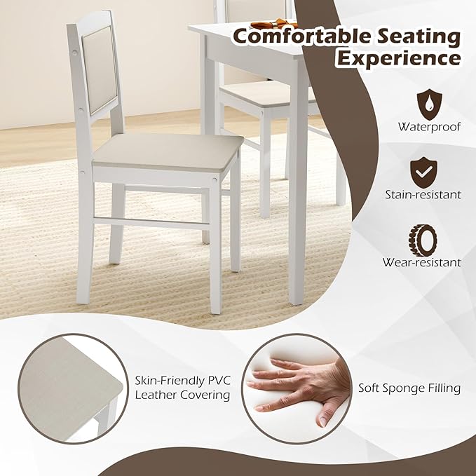 Giantex 5-Piece Dining Table Set - Image 5