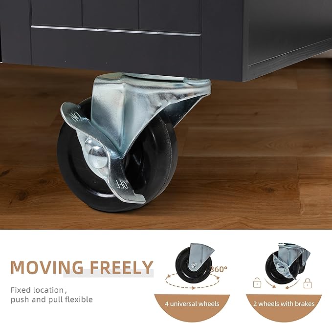 Shintenchi Kitchen Island Cart - Image 6