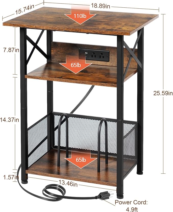 AMHANCIBLE Record Player Stand - Image 3