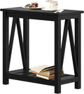 ChooChoo Farmhouse End Table, Narrow Side Table, Slim End Table by ChooChoo