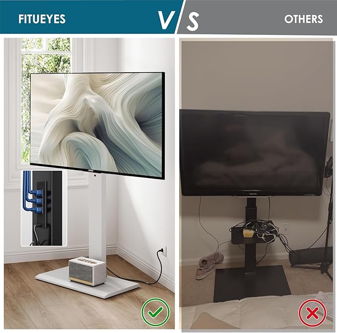 FITUEYES Iron Base Floor TV Stand - Image 4
