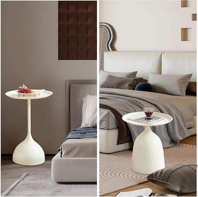 Kelligo Side Table Set of 2, Round Side Table - Image 8