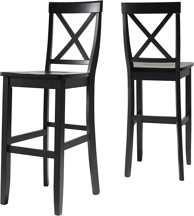 Crosley Furniture X-Back Wood Bar Stools Set of 2 - Image 5