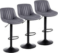 Bar Stools Set of 3, Swivel Counter Height Barstools by Youhauchair