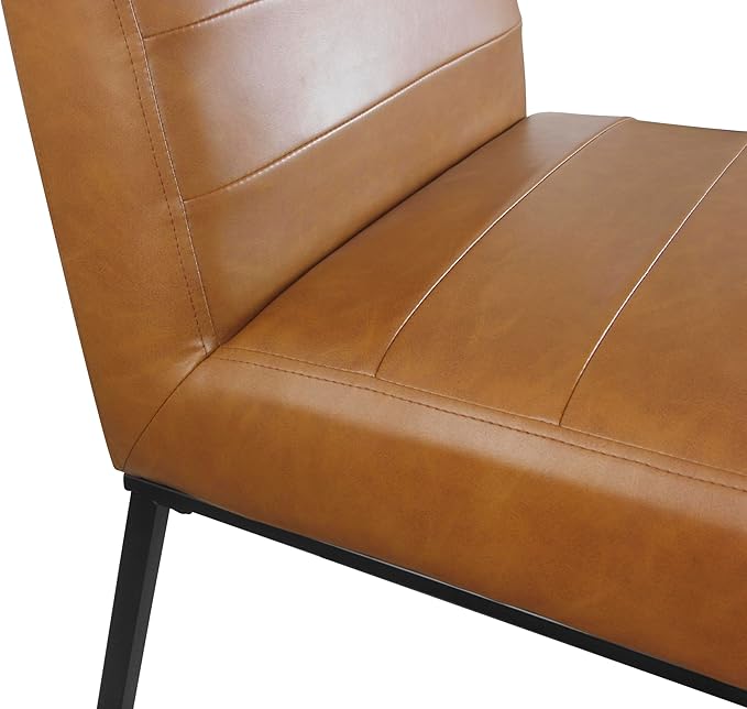 HomePop Channeled Metal Dining Chair Home Décor | Single Pack - Image 7
