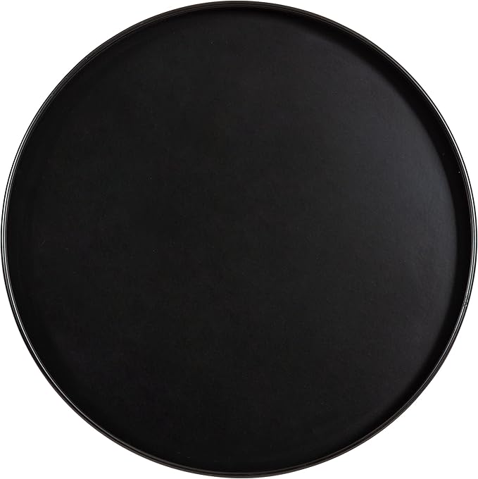 Kate and Laurel Tira Round Side Table, Walnut Brown Wood and Black, Decorative - Image 6