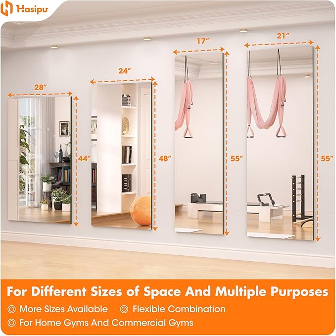 Hasipu Home Gym Mirror 48" L x 30" W - Image 9