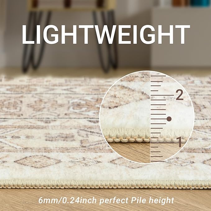 zesthome 3x5 Rug Ultra Soft Washable Rug, Non Slip Area Rug Indoor Entrance - Image 5