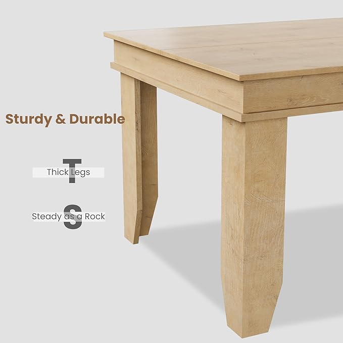 GarveeHome Farmhouse Dining Table - Image 7