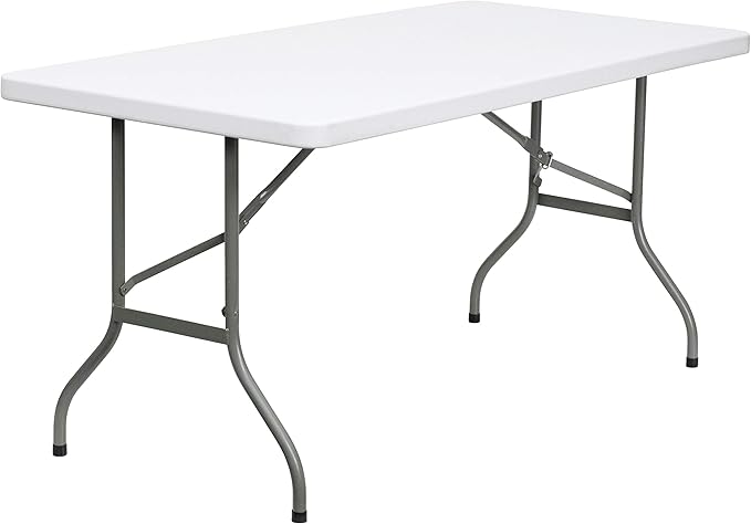 Flash Furniture Elon 5' Rectangular All-Occasion Plastic Folding Event Table by FlashFurniture