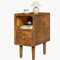 Narrow Nightstand, Solid Wood Night Stand by MVPSONAG