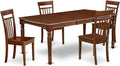 East West Furniture DOCA5-MAH-W 5 Piece Dining Room Table Set Includes a by EastWestFurniture