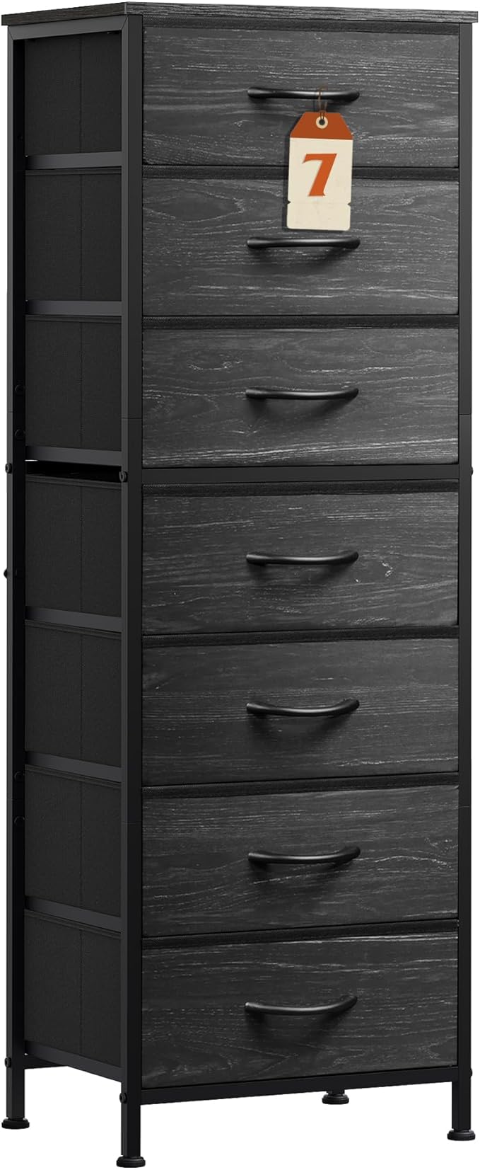 WLIVE Tall Dresser for Bedroom, 7 Drawer Dressers & Chests of Drawers, Fabric by WLIVE
