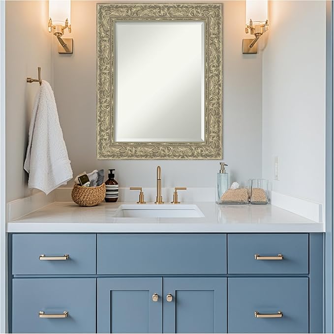 Amanti Art Silver Bathroom Mirror - Image 6