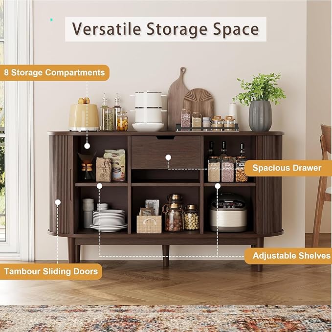 LINSY HOME Sideboard Buffet Cabinet - Image 4