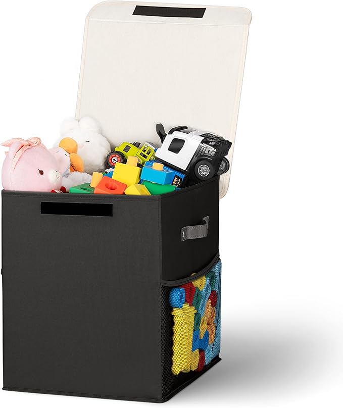 40L Large Toy Storage Box with Lid, Large Toy Box Chest by Unknown