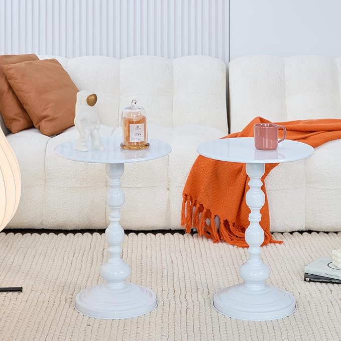 Chic Vintage Round Side Table - Image 6