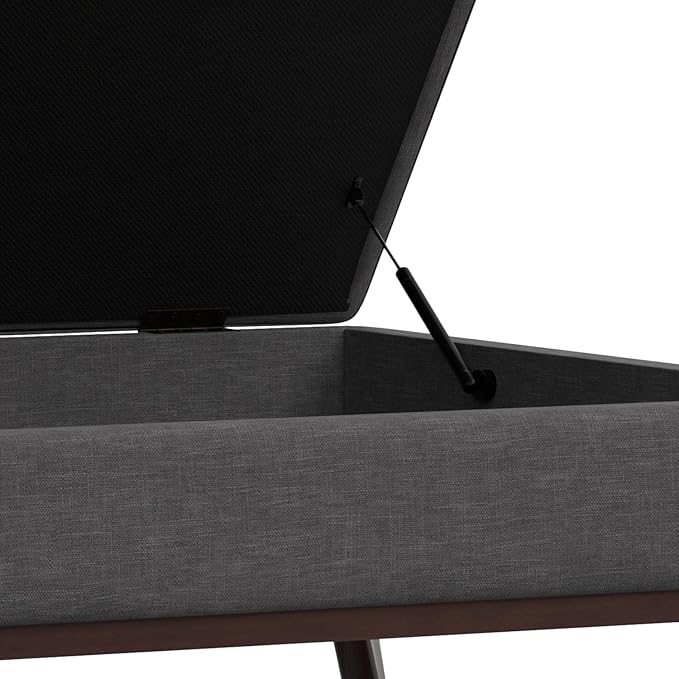SIMPLIHOME Owen 40 inch Wide Mid Century Modern Square XL Coffee Table Storage - Image 11