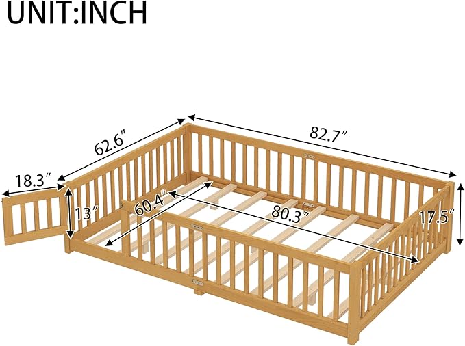 Queen Size Floor Bed Frame - Image 3
