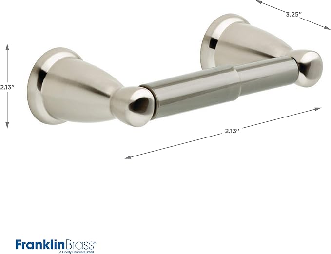 Franklin Brass Kinla 5-Piece Bathroom Set Satin Nickel 18" and 24" Towel Bar - Image 17